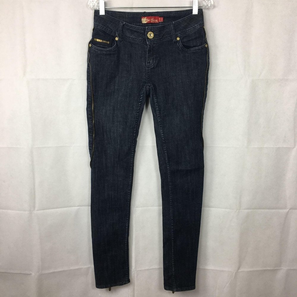 Apple Bottoms Dark Wash Skinny Jeans Sz 8